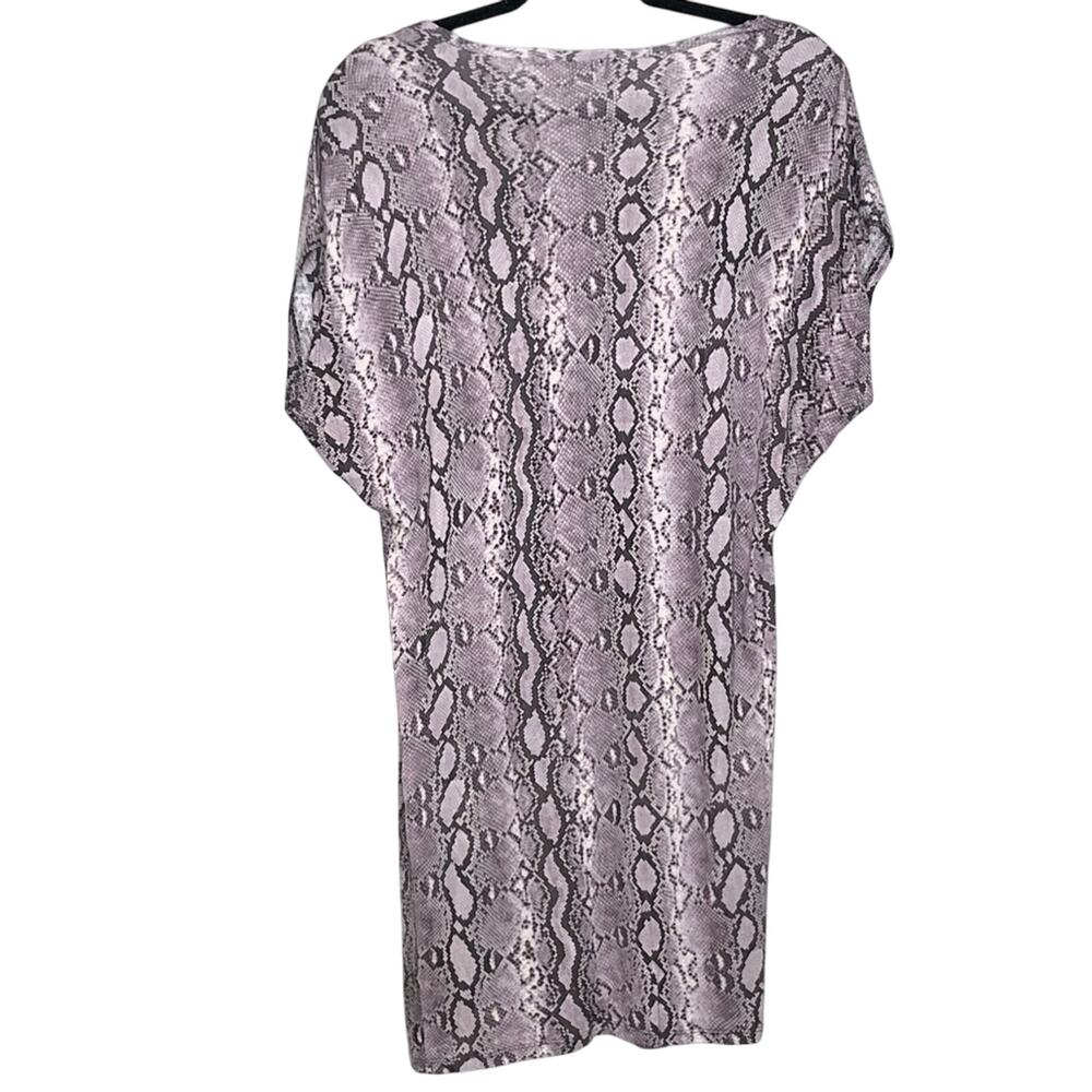 Michael Kors Purple Python Printed Sequin Dress S… - image 2